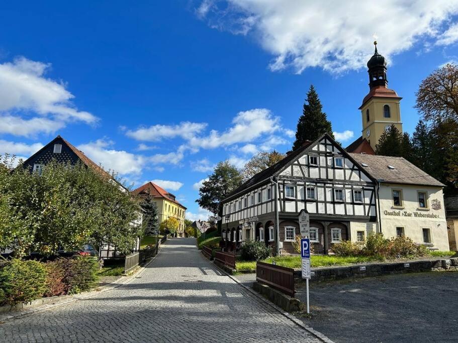 Fewo Marie Im Ferienhaus Selma In Zentraler Lage Grossschonau Bagian luar foto